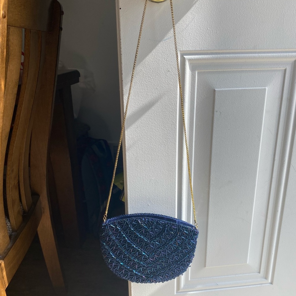 Elegant Blue Crossbody Bag